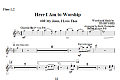 Here I Am To Worship with My Jesus, I Love Thee - Flute 1,2