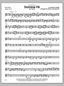 Domine Fili (from Gloria) - Violin 3 