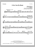 I Give You My Heart - Percussion