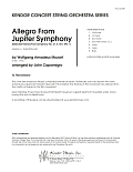 Allegro From Jupiter Symphony - Full Score