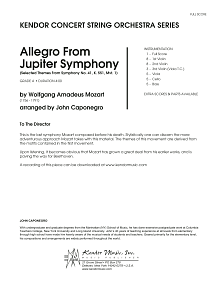 Allegro From Jupiter Symphony - Full Score 