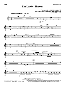 The Lord of Harvest - Oboe 