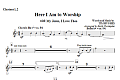 Here I Am To Worship with My Jesus, I Love Thee - Bb Clarinet 1,2