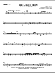 The Lord Is Risen - Bb Trumpet 2,3 