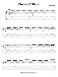 Etude In E Minor