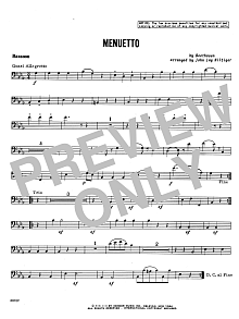 Menuetto - Bassoon 