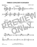 Three Concert Fanfares - Percussion 1