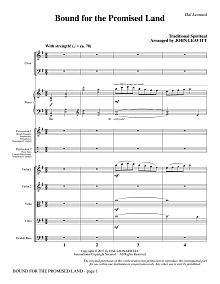 Bound for the Promised Land - Full Score 
