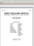 John Williams Swings! - Full Score