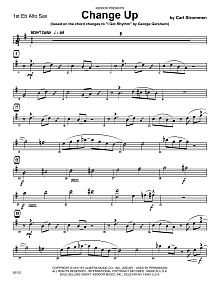 Change Up (based on I Got Rhythm by George Gershwin) - 1st Eb Alto Saxophone 