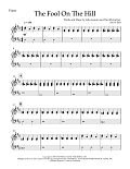 The Fool on the Hill (SAATB) (arr. Richard Salt) - Piano