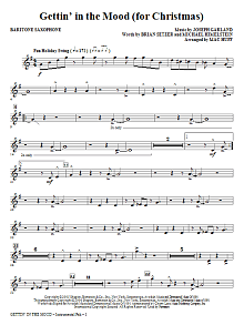 Gettin' In The Mood - For Christmas - Baritone Saxophone 