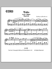 Waltz In E-flat Major, Woo 84 