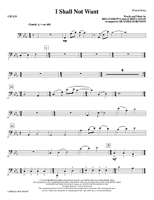 I Shall Not Want - Cello 