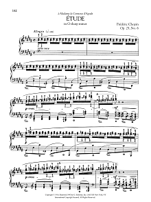 Etude in G-sharp minor, Op. 25, No. 6 