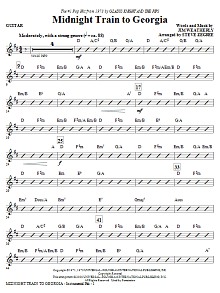 Midnight Train To Georgia - Guitar 