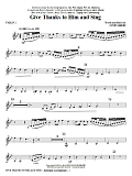 Give Thanks To Him And Sing - Violin 2