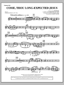 Come, Thou Long-expected Jesus (from A Symphony Of Carols) - Bb Clarinet 1,2 