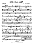 It's Oh, So Nice - Condensed Score