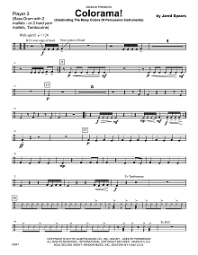 Colorama! (Celebrating The Many Colors Of Percussion Instruments) - Percussion 3 