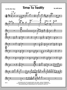 Time To Testify - Alto Sax 1 