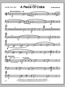 A Piece Of Cake - 2nd Bb Tenor Saxophone 