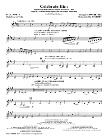 Celebrate Him (Medley) - Clarinet 3 (Sub. Viola) 