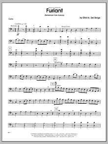 Furiant (Bohemian Folk Dance) - Cello 