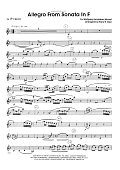 Allegro From Sonata In F - 1st Bb Clarinet