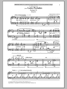 Latin Preludes, Prelude VI (Beguine) 