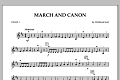 March and Canon - Violin 1