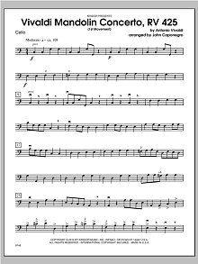 Vivaldi Mandolin Concerto, RV 425 (1st Movement) - Cello 