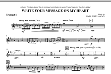 Write Your Message On My Heart - Bb Trumpet 1 