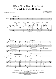 (There'll Be Bluebirds Over) The White Cliffs Of Dover (arr. Tim Allen) - Full Score 