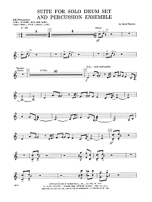 Suite For Solo Drum Set & Percussion Ensemble - Percussion 4 