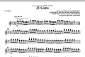 21 Guns (from Green Day's American Idiot) - Guitar 1