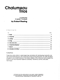 Chalumeau Trios - Full Score
