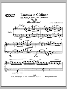 Fantasia In C Minor For Piano, Chorus, And Orchestra (choral Fantasy), Op. 80 