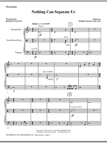 Nothing Can Separate Us - Percussion 