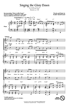Singing The Glory Down 