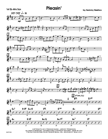 Pleasin' - 1st Eb Alto Saxophone 