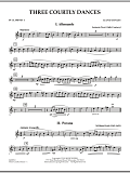 Three Courtly Dances - Bb Clarinet 1