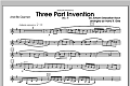 Three Part Invention (No. 7) - Clarinet 2