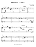 Menuet In G Major, BWV App. 114
