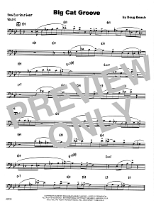Big Cat Groove - Sample Solo - Bass Clef Instr. 