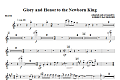 Glory And Honor To The Newborn King - Flute