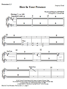 Here In Your Presence - Percussion 1 & 2 