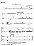 God, Great God - Percussion