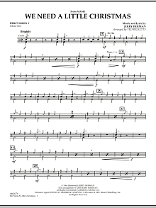 We Need A Little Christmas (from Mame) - Percussion 1 