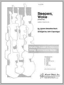 Sleepers, Wake (Cantata #140) - Full Score 